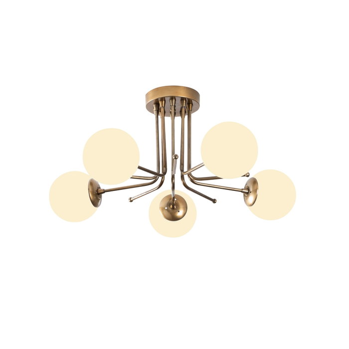 Opviq Daisy - 146-AV2 Lámpara de araña Dorado y Blanco
